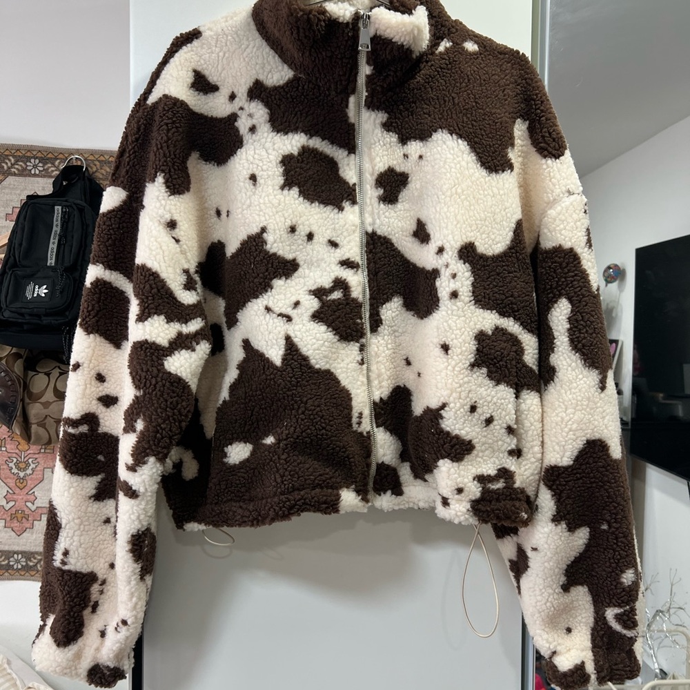 Cider Chocolate and Ivory Teddy Jacket